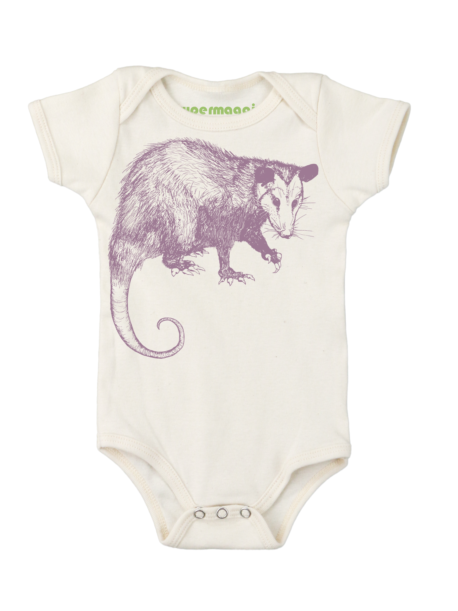 Supermaggie Opossum Organic Onesie